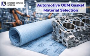 Automotive OEM gasket material selection for engine applications showing different gasket materials used in engines